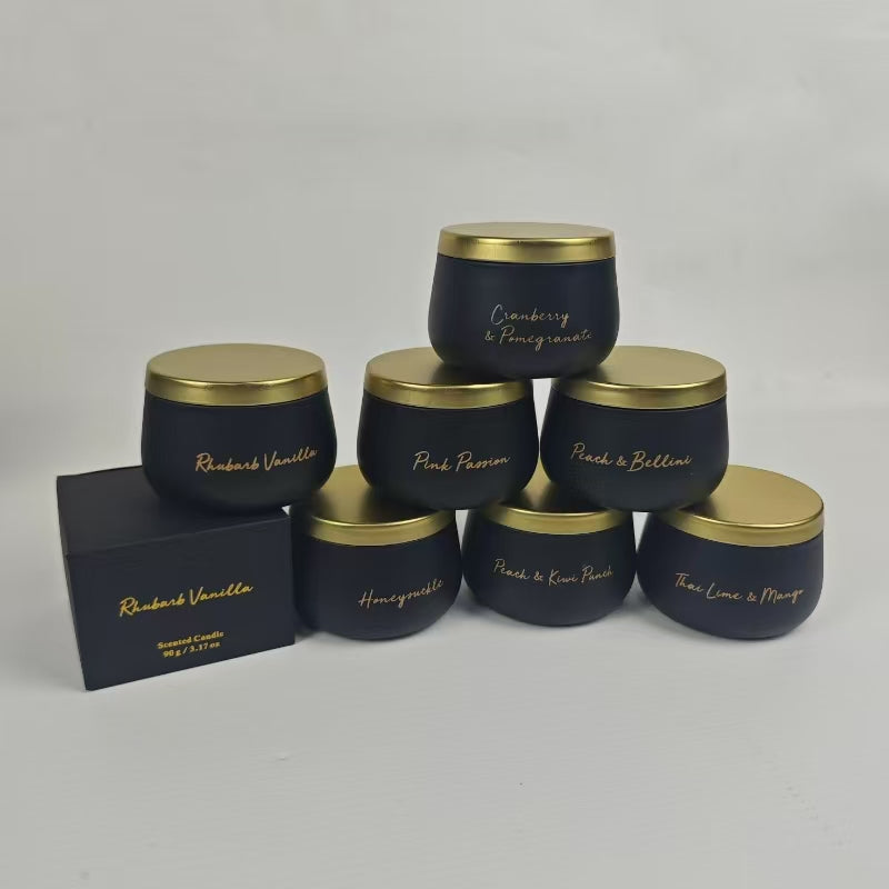 🕯️ Luxury Black &amp; Gold Scented Candle Collection