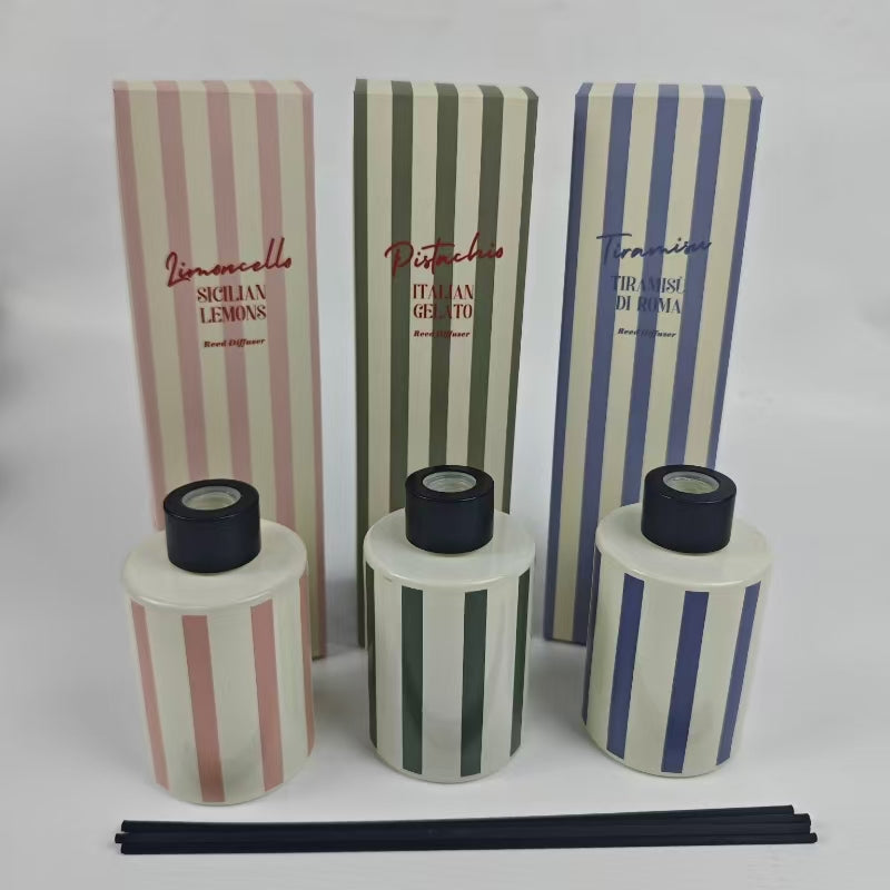 Luxury Reed Diffuser &amp; Candle Gift Set – Tiramisu di Roma Collection
