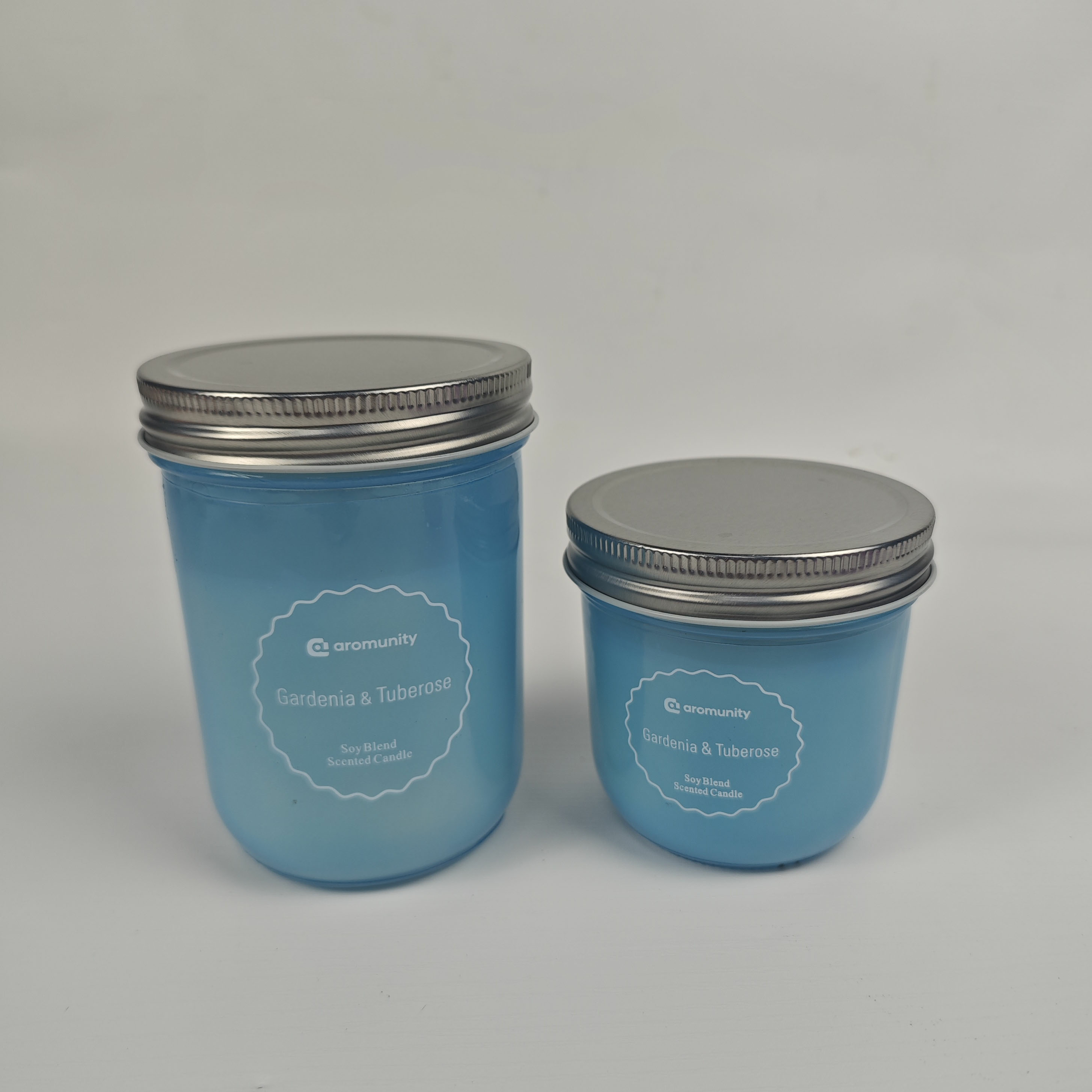 Aromunity Gardenia &amp; Tuberose Soy Blend Candle Set – Floral &amp; Elegant Home Fragrance